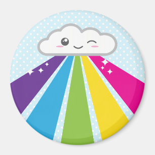 Kawaii Cloud och Rainbow Magnet
