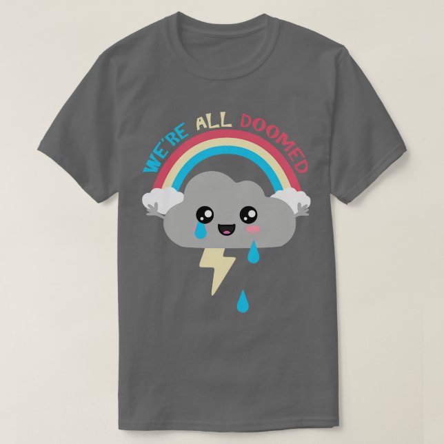 Kawaii Cloud var dömda T Shirt (Design framsida)