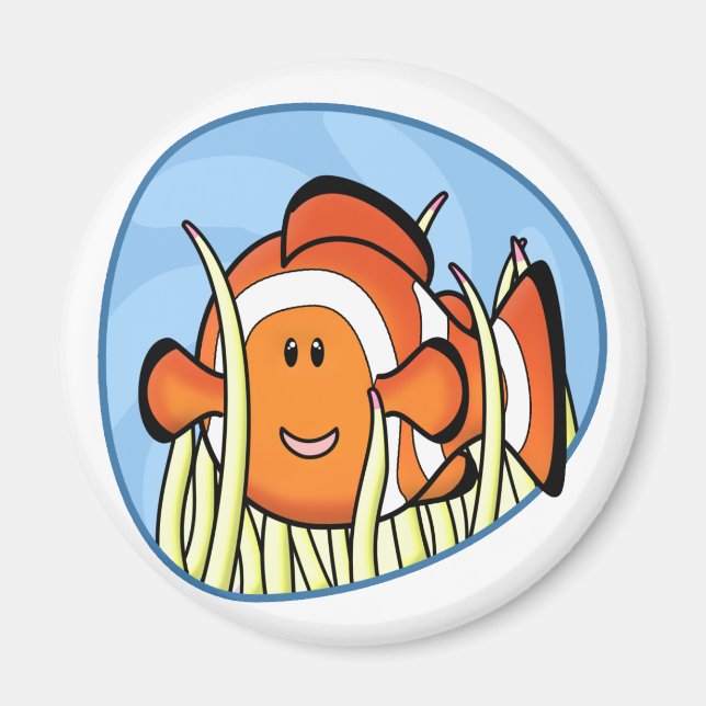 Kawaii Clownfish Magnet (Framsidan)