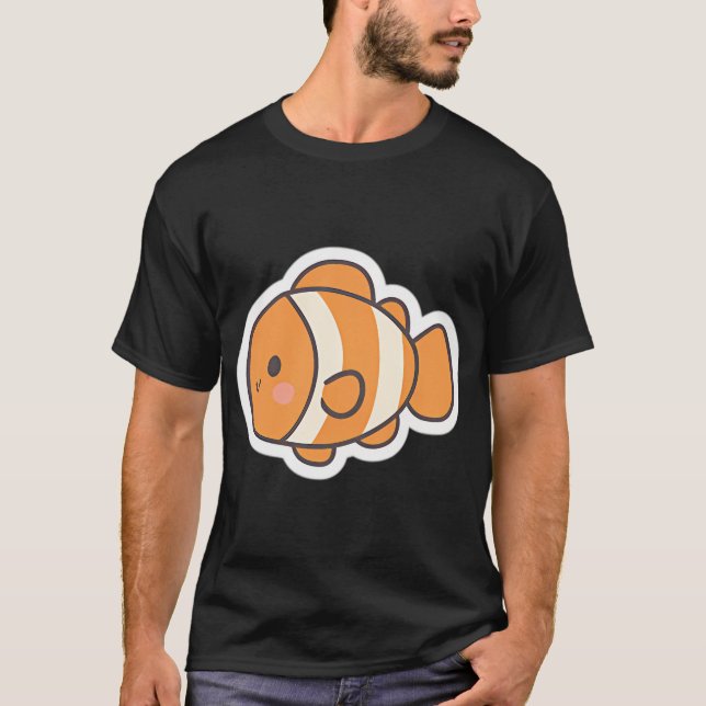 Kawaii Clownfisk T Shirt (Framsida)