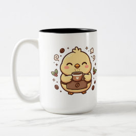 Kawaii Coffee Chick Tvåtons Mugg