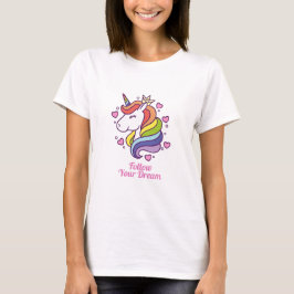 Kawaii Colorful Rainbow Unicorn Dreams T Shirt