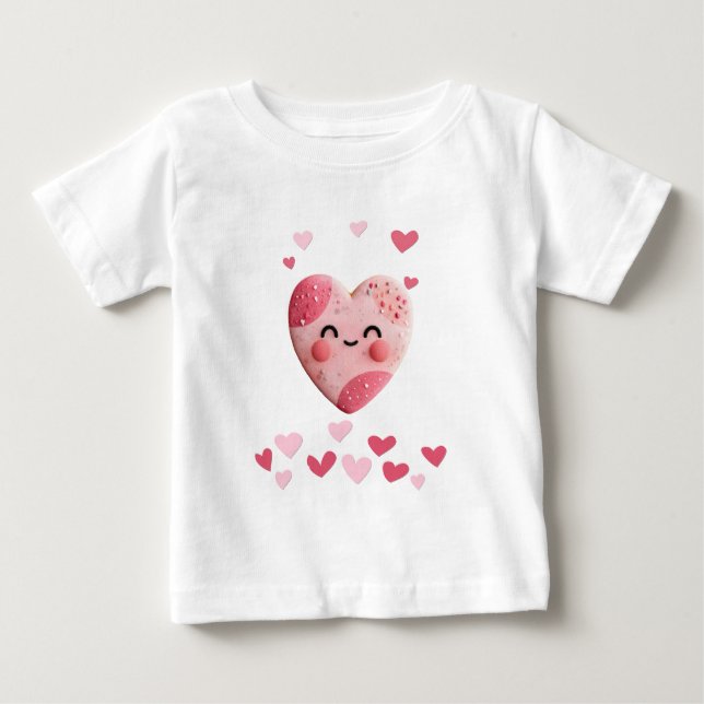 Kawaii Cookie med Hjärtan och Strössel T-Shirt (Framsida)