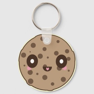 Kawaii Cookies choklad chip Nyckelring