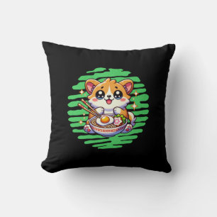 Kawaii Corgi ätskekål från Ramen Kudde