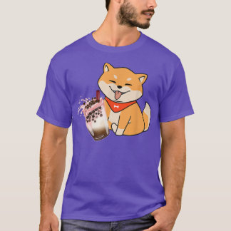 Kawaii Corgi Kärlek Bubble Tea Funny Bobas Welsh D T Shirt