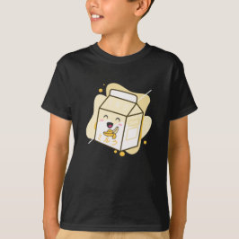 Kawaii Cow Retro Japansk choklad Mjölk-kor T Shirt