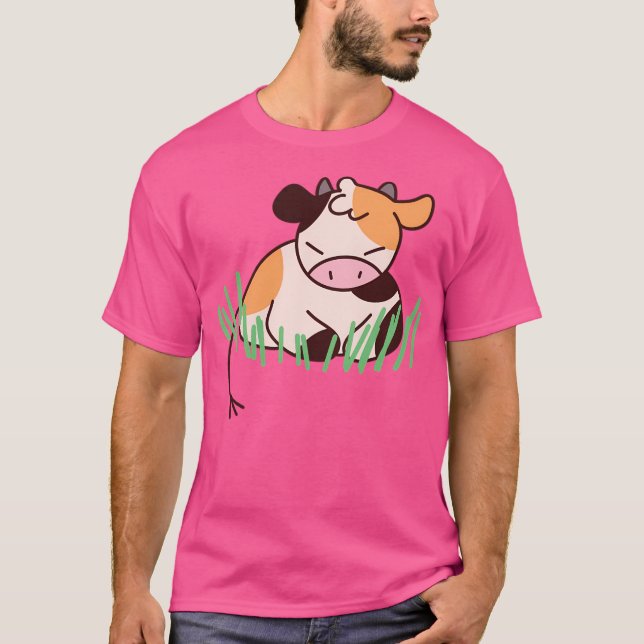 Kawaii Cow T Shirt (Framsida)
