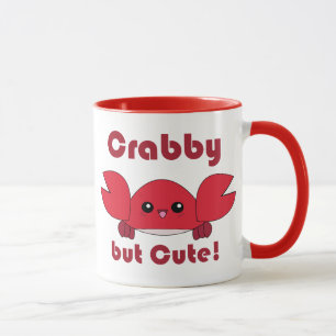Kawaii Crabby men gullig mugg