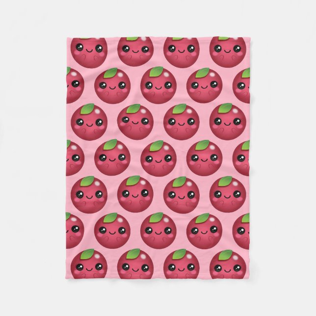 Kawaii Cranberry Fleecefilt (Framsidan)
