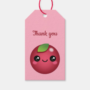 Kawaii Cranberry Gift Märkres Presentetikett