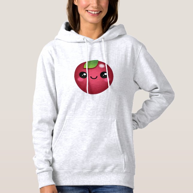 Kawaii Cranberry Hoodie T Shirt (Framsida)