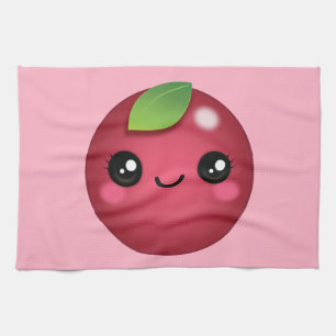 Kawaii Cranberry Kitchen Towel Kökshandduk