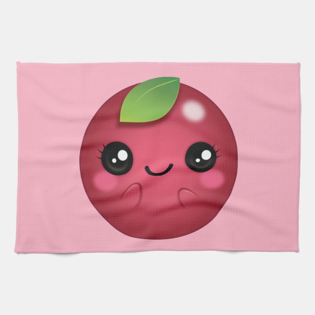 Kawaii Cranberry Kökshandduk (Horisontell)