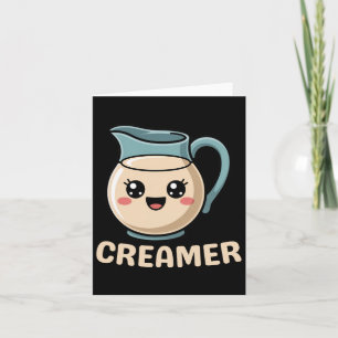 Kawaii Creamer Coffee Cute Halloween Costume Rista Kort
