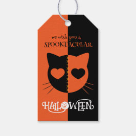 Kawaii Creepy Cute Cat Spooktacular Halloween Presentetikett