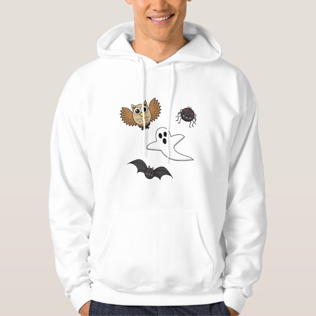 Kawaii Creepy Night Creatset Set Hoodie (Framsida)