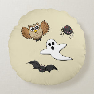 Kawaii Creepy Night Creatset Set Rund Kudde
