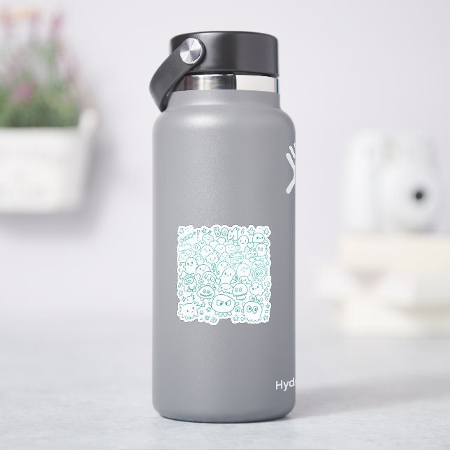 Kawaii Crowd Klistermärken (HydroFlask)