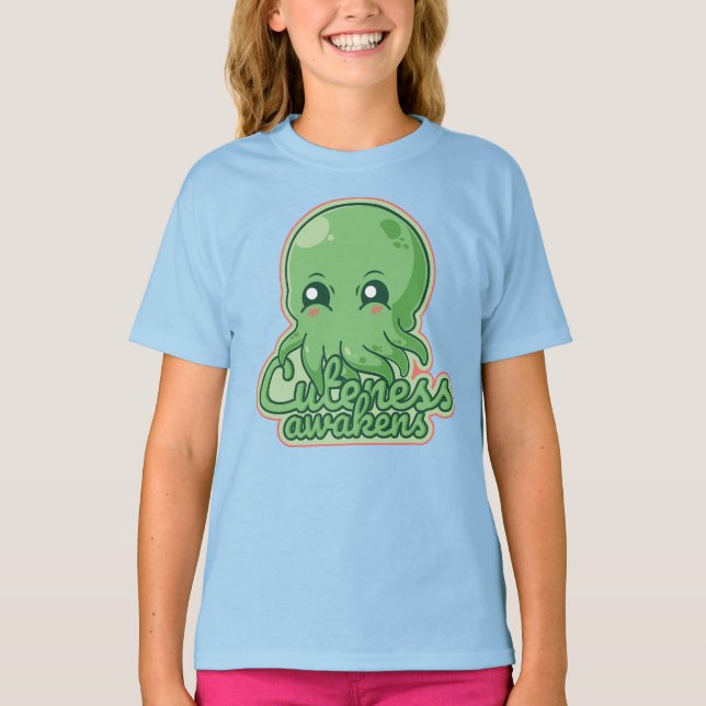 Kawaii Cthulhu T Shirt (Framsida)