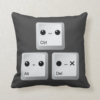 Kawaii Ctrl Alt Del Skriva - Reboot Kudde