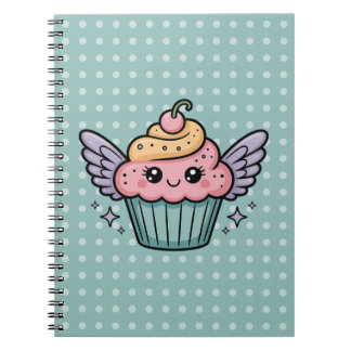 Kawaii Cupcake Anteckningsbok