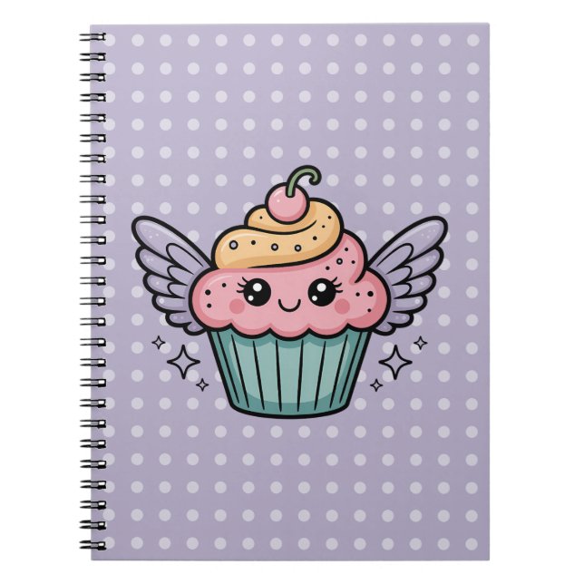 Kawaii Cupcake Anteckningsbok (Framsidan)