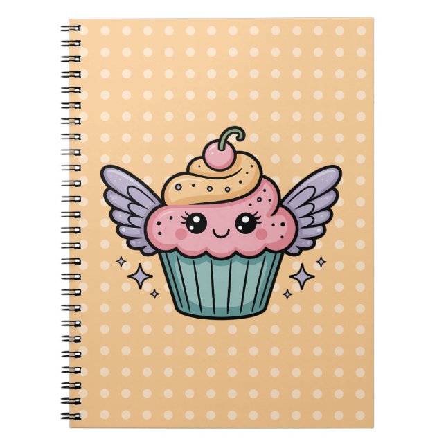 Kawaii Cupcake Anteckningsbok (Framsidan)