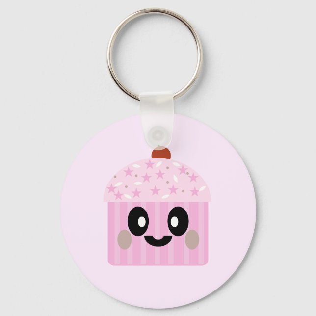 KAWAII CUPCAKE CUTE KEYCHAIN NYCKELRING (Framsida)