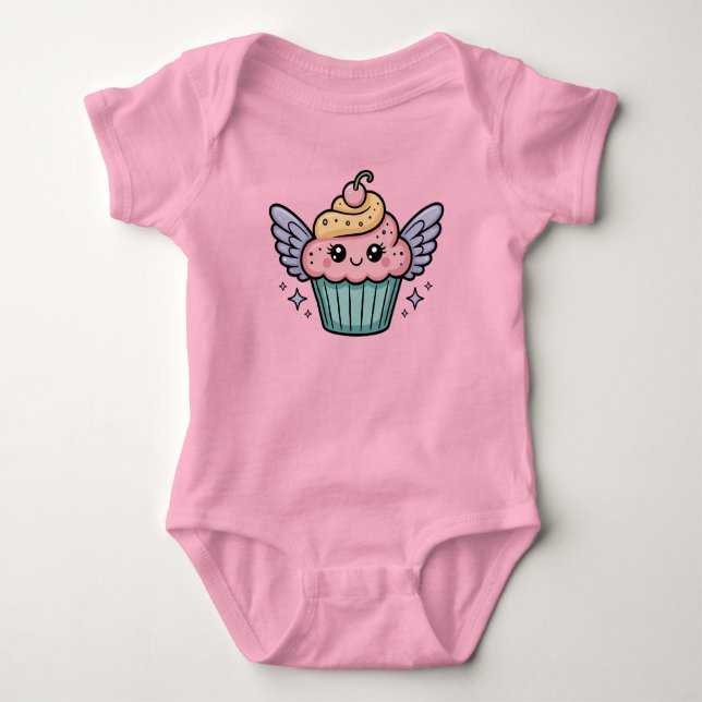  Kawaii Cupcake T Shirt (Framsida)