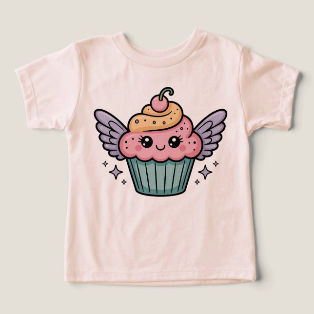  Kawaii Cupcake T Shirt (Design Framsida)