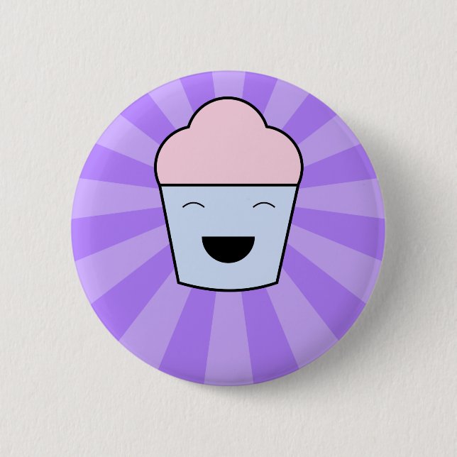 Kawaii Cupkaka Button Knapp (Framsida)