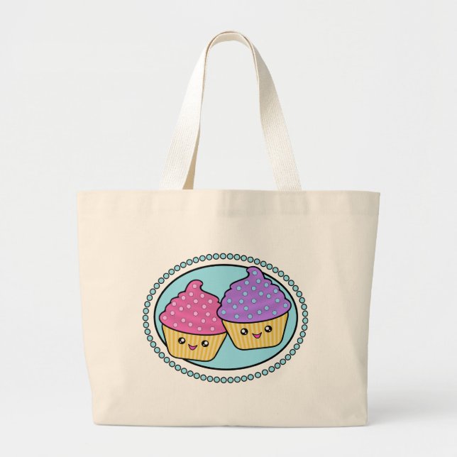 Kawaii Cupkaka Friends Jumbo Tygkasse (Framsidan)