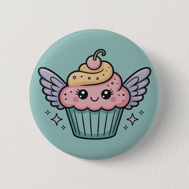 Kawaii Cupkaka Knapp (Framsida)
