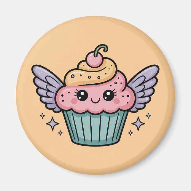 Kawaii Cupkaka Magnet (Framsidan)