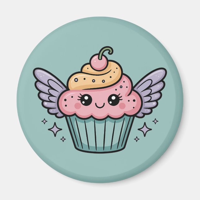 Kawaii Cupkaka Magnet (Framsidan)