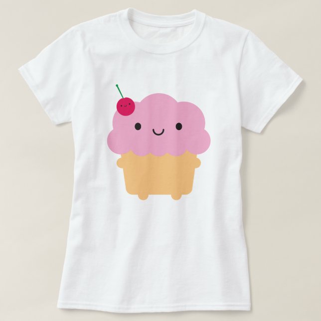 Kawaii Cupkaka T Shirt (Design framsida)