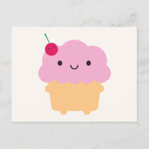 Kawaii Cupkaka Vykort