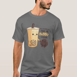 Kawaii Cute Anime Otaku Japansk Boba Tea Bubly I T Shirt
