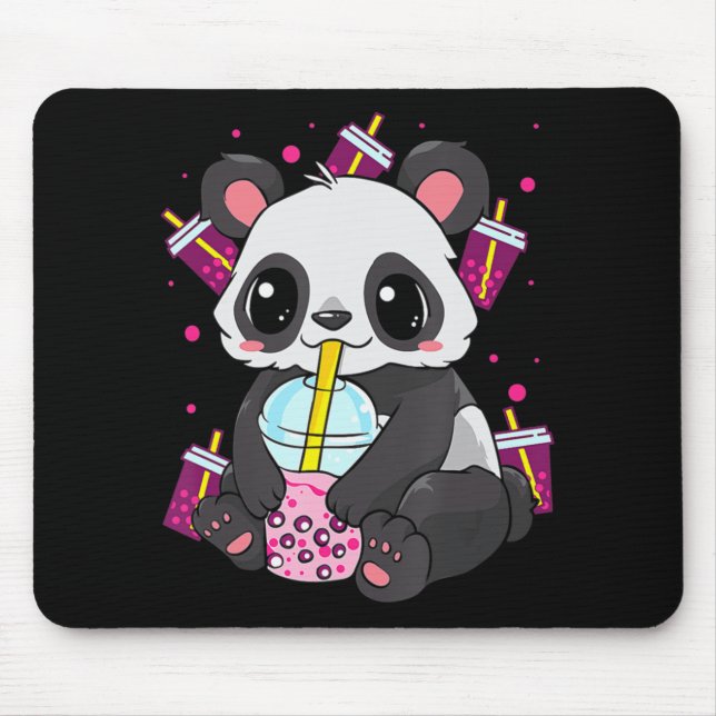 Kawaii Cute Anime Panda Boba Bubble Tea Otaku Mana Musmatta (Framsidan)
