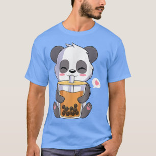 Kawaii Cute Anime Panda Otaku Japansk ubble Boba T Shirt