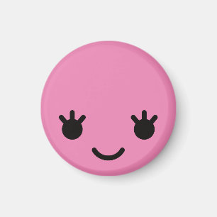 Kawaii Cute Ansikte Magnet