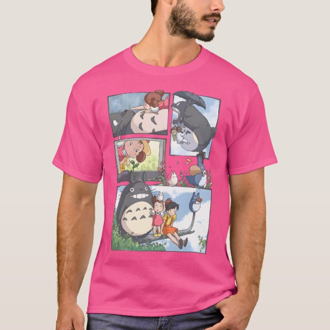 Kawaii Cute Art Monster Go-Ghiblis - Flyg iväg T Shirt (Framsida)