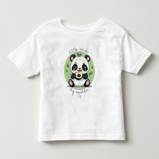 Kawaii Cute Baby Panda Eating Avocado T Shirt