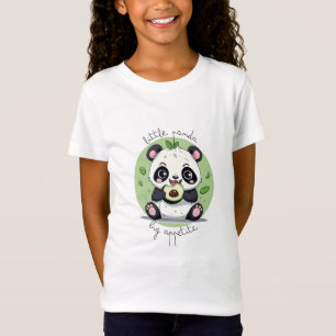 Kawaii Cute Baby Panda Eating Avocado T Shirt