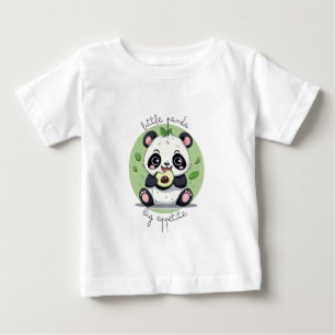 Kawaii Cute Baby Panda Eating Avocado T Shirt