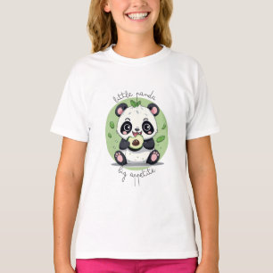 Kawaii Cute Baby Panda Eating Avocado T Shirt