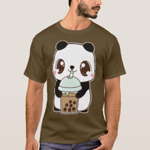 Kawaii Cute Boba Panda Bear Classic Bubble Pearl M T Shirt