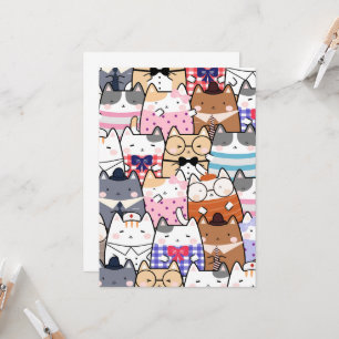 Kawaii Cute Cats Inbjudningar