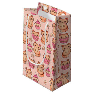 Kawaii Cute Cats och Muffins Rosa Mönster